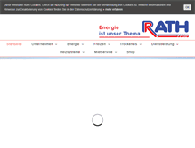 Tablet Screenshot of energie-rath.de